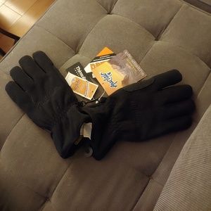 Auclair black insulated waterproof fleece gloves